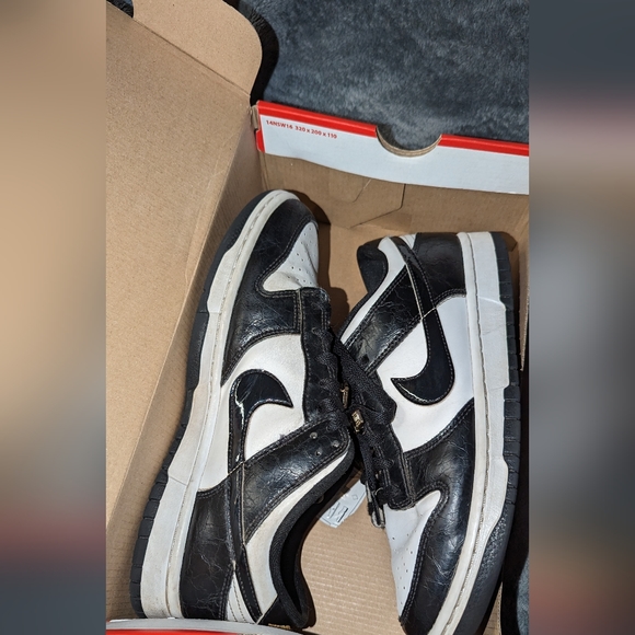 Nike dunk low retro White/black/metallic gold - Picture 7 of 13